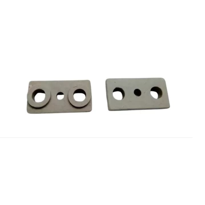 Kit C/2 Isolador De Porcelana Louça Para Ponta Resistência Forno Elétrico