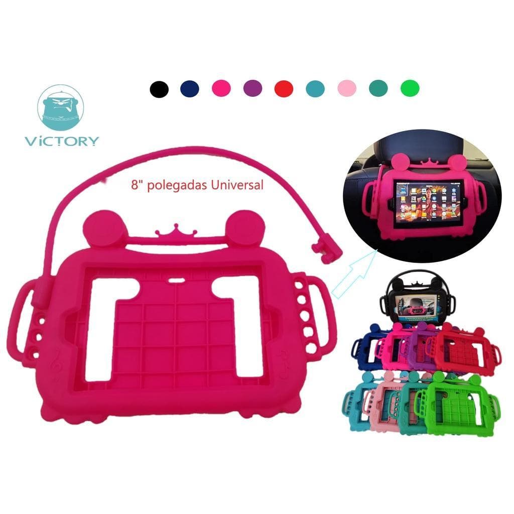 Capa  Tablet 8 Polegadas Universal Kids Alça Com Suporte Veicular Para Todas Marcas 20x14cm