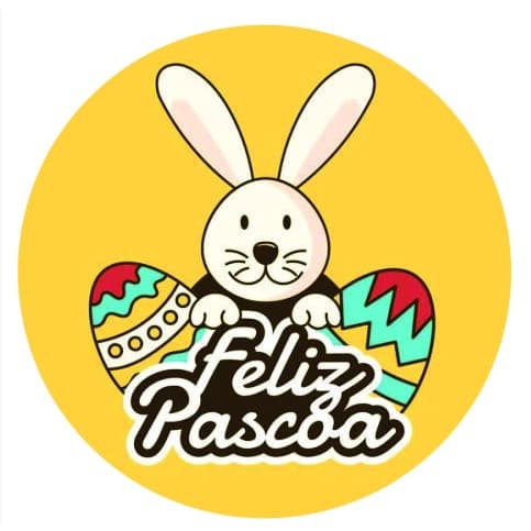 100 etiquetas adesivas PÁSCOA