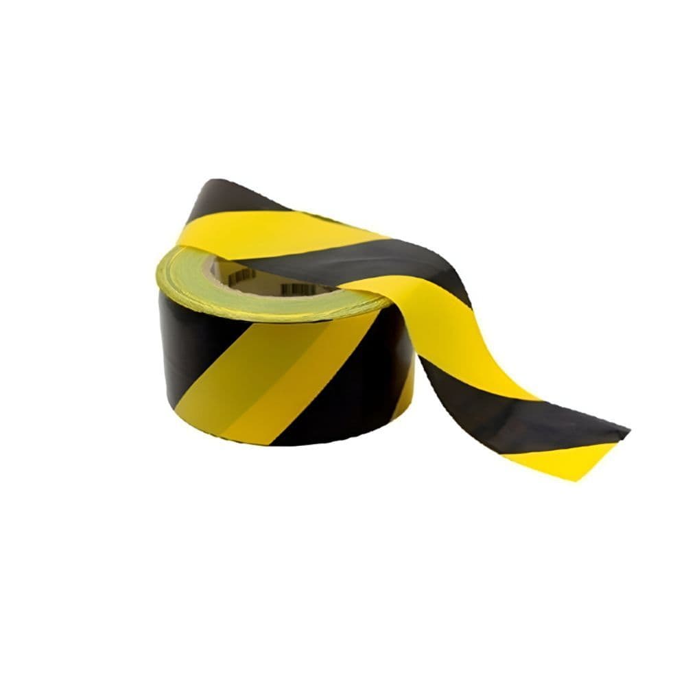 PLASTCOR FITA ZEBRADA 200 METROS PRETO/AMARELO