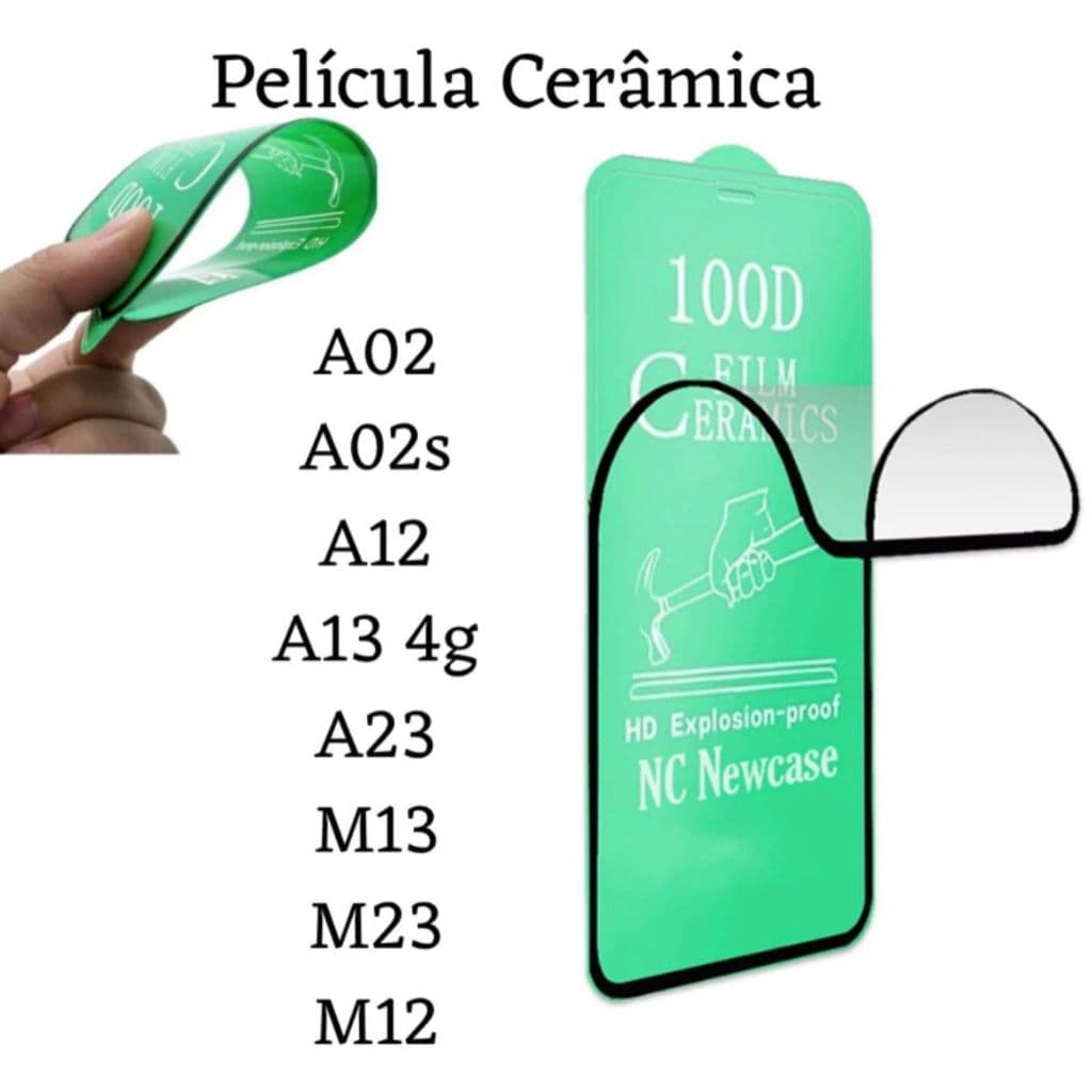 Película Cerâmica 3D Hidrogel Flexível Para Samsung Galaxy A02 / A02s / A12 / A13 4g / A23 / M12 / M13 / M23