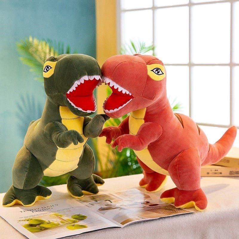 Brinquedo de Pelúcia REX Dinossauro - Bicho de Pelúcia de Dinossauro Super Fofo - 30cm