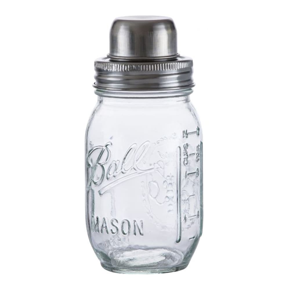 Coqueteleira Shakeira De Vidro Com Tampa De Inox 500ML