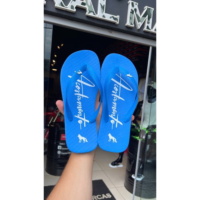Chinelo Acostamento Original Azul Com Caixa
