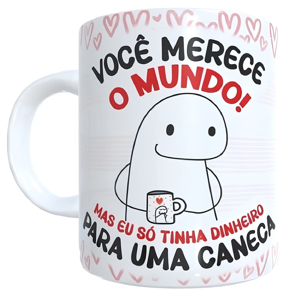 Canecas Legais Meme Figurinha Flork Namorada Amor Perfeita