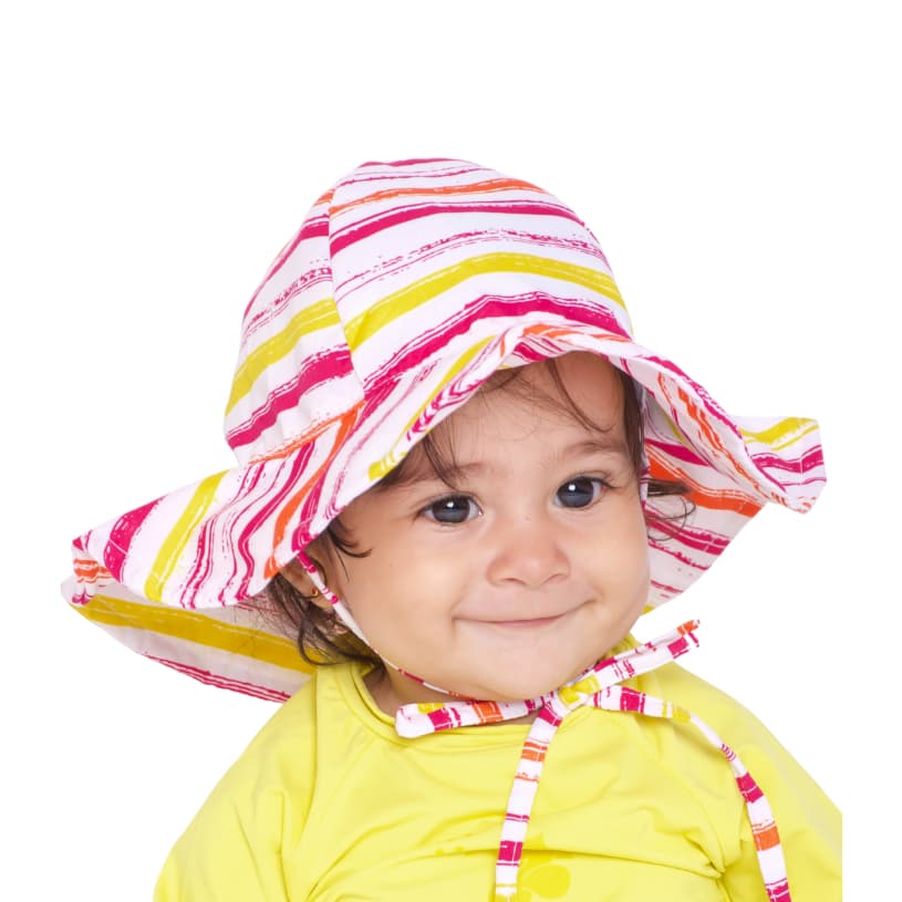 Chapeu Infantil de proteção solar Art Red