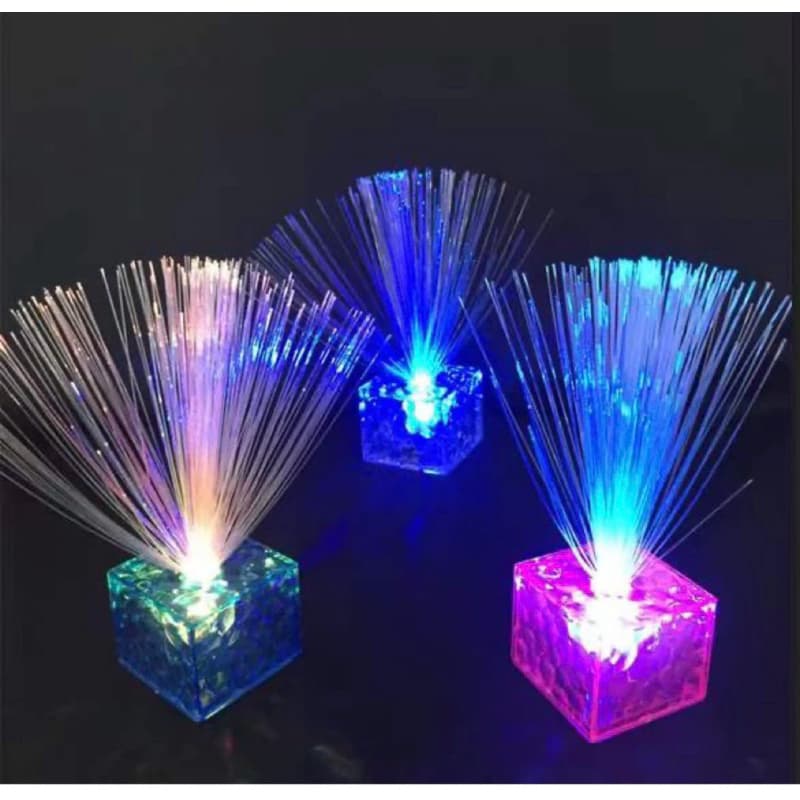 Abajur de fibra ótica led para decoração festa aniversário casamento