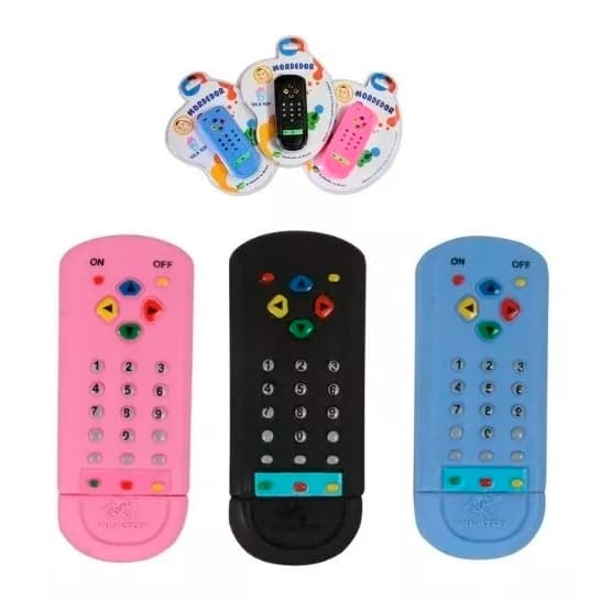 Mordedor Bebe Controle Remoto Macio Anti Stress