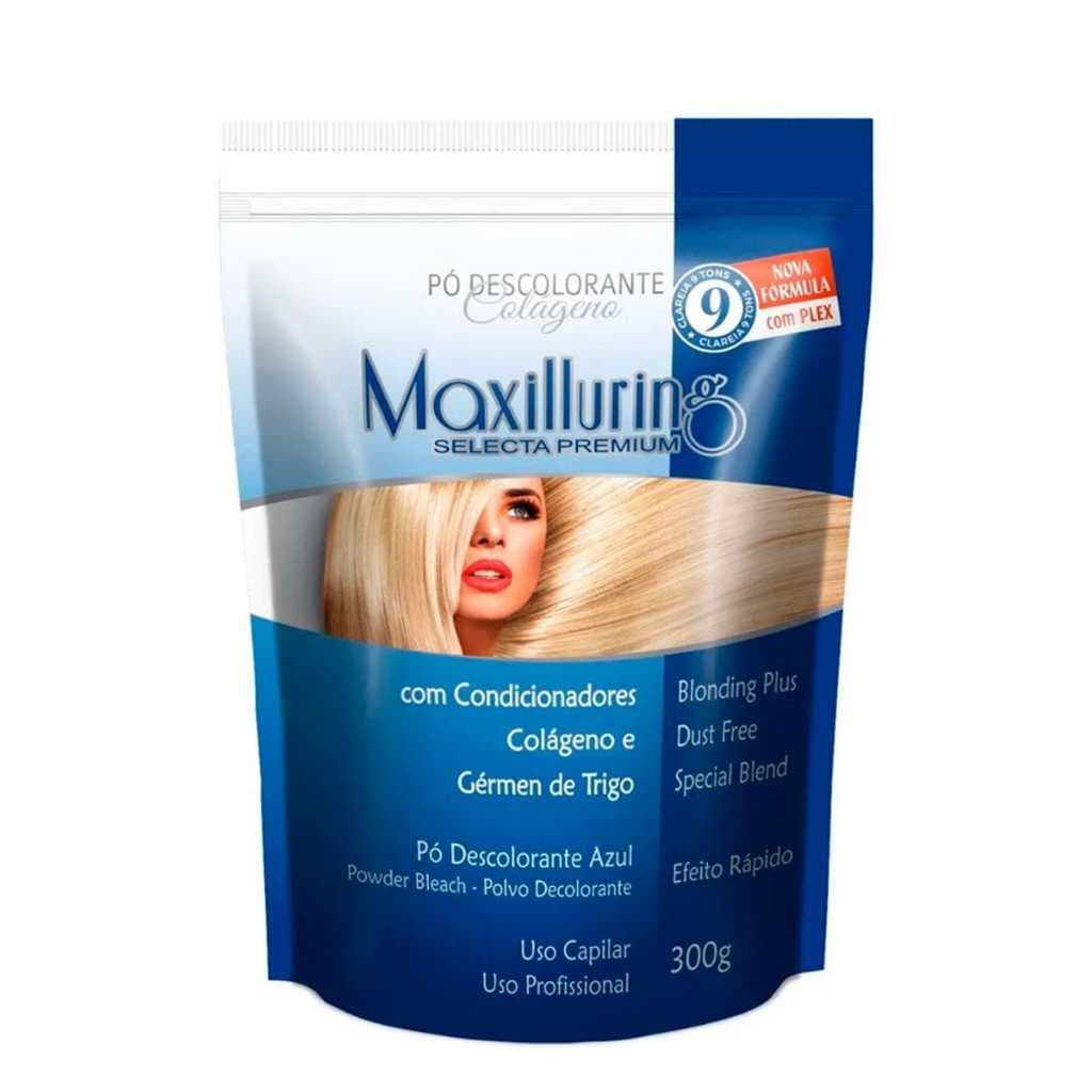 Pó Descolorante Colágeno Pouch 300gr  MAXILLURING
