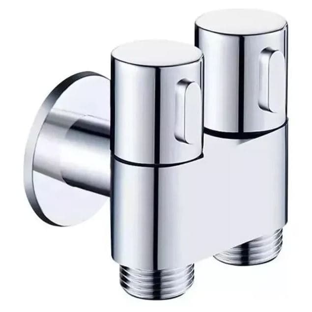 Registro Ducha 2 Saída Dupla Para Ducha Higiênica / Maquina De Lavar Cromado