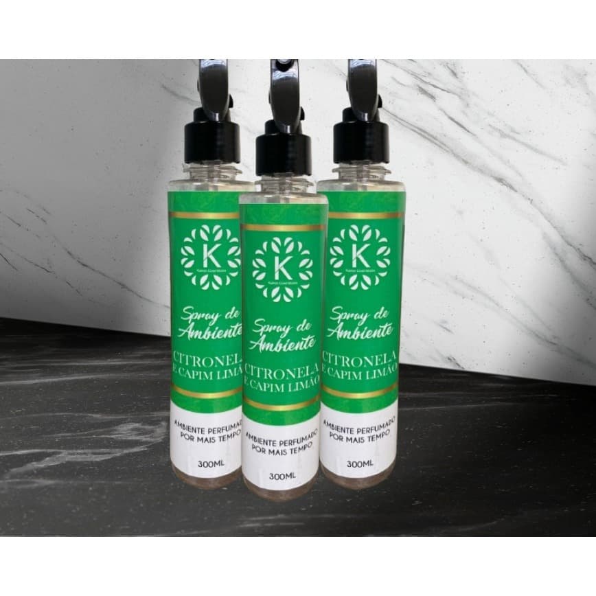 Spray de Ambiente ÓLEO DE CITRONELA  Kairon Cosméticos 300mL