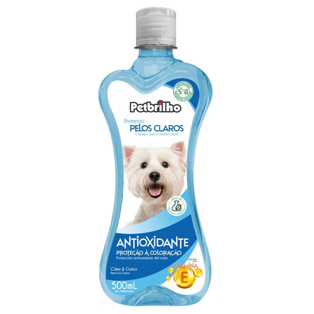 Shampoo para Cães PELOS CLAROS Pet Brilho 500mL