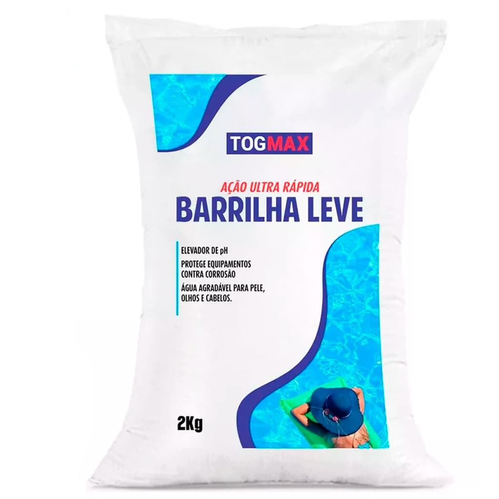 Barrilha Leve Elevador De pH Para Piscina 2 kg Controlador De pH