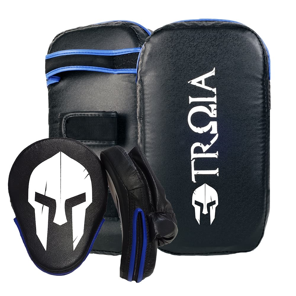 Escudo De Chute Aparador De Chute + Luva de Foco Muay thai Treinamento Troia Sport Envio Imediato