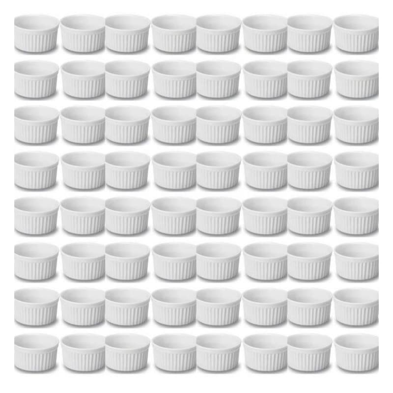 20 ramequim 150ml porcelana branco segunda linha
