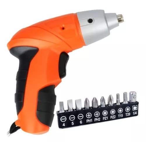 Parafusadeira Compacta Bivolt Portátil Sem Fio + Acessórios