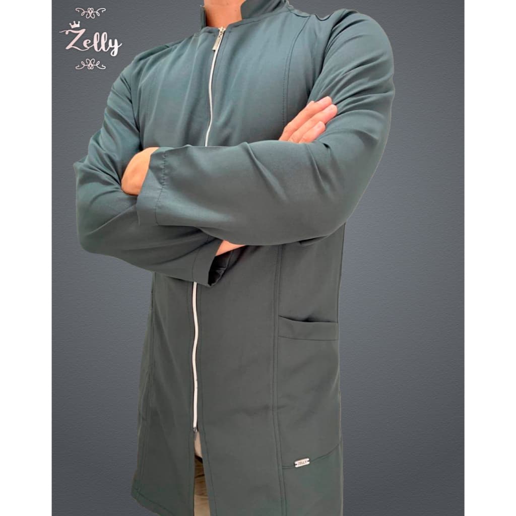 Jaleco Masculino produzido em tecido Gabardine, modelo Inspira