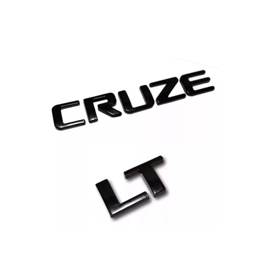 Emblema Letreiro Cruze Lt Preto Black Chevrolet 2012 até 2016