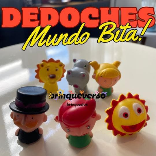 Coleção Mundo Bita. 6 UN Dedoches Mundo Bita Sem Repetição de Personagens. Produto Novo.