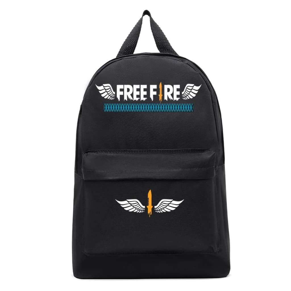Mochila Infantil Menino Free Fire Game Escolar Bolsa Espaçosa Masculina Esportiva