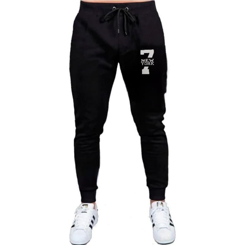 Calca Moletom  7 New York  Unissex Inverno Algodão Flanelado Confortável