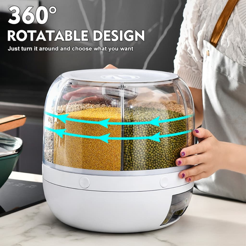 medição de alimentos leva armazenamento arroz dispenser de cereais recipiente de dispenser de alimentos organizadores de mantimentos caixa de armazenamento