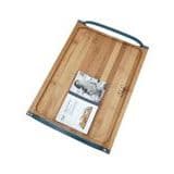 Bandeja de servir de madeira com alça curva bambu elegante top - FRATELLI