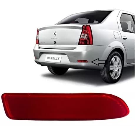 Refletor Parachoque Traseiro Renault Logan 2010 A 2013 (LD)