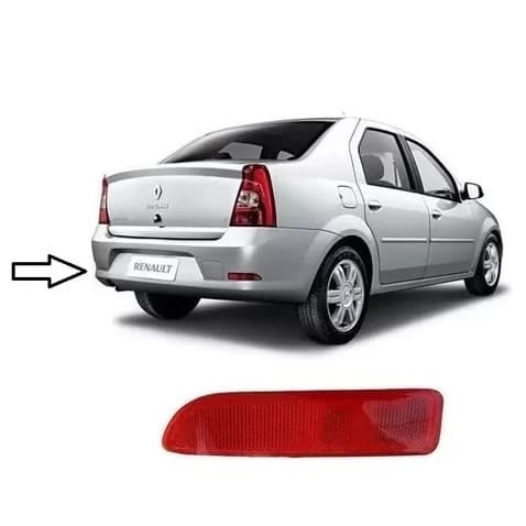 Refletor Parachoque Traseiro Renault Logan 2010 A 2013 (LE)