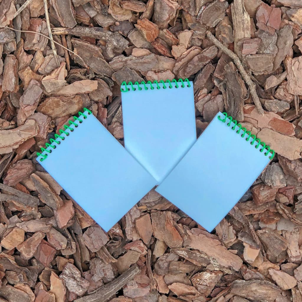 Kit 3 Blocos Cadernetas de Anotação Impermeável Bolso Militar