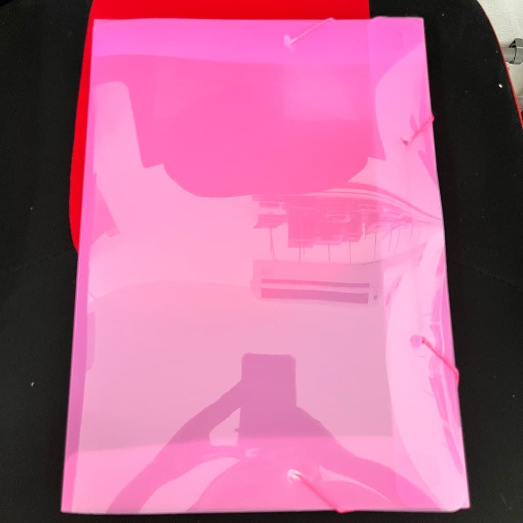 Pasta Com Aba Elastica Pp 40mm Rosa 1024 - Acp