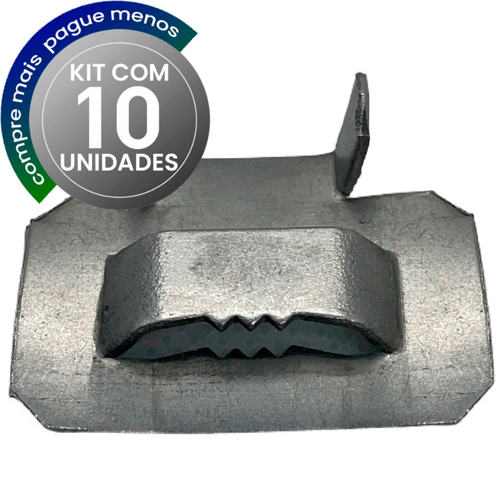 10 Peças Fecho Para Fita De Aço Inox 3/4 Polegadas - FECHO METAL