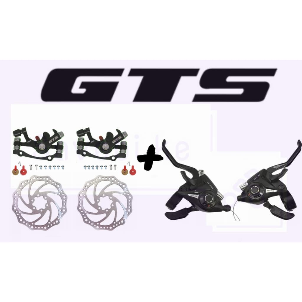 Kit GTS Freio a disco + Alavanca passador 21 velocidades GTS