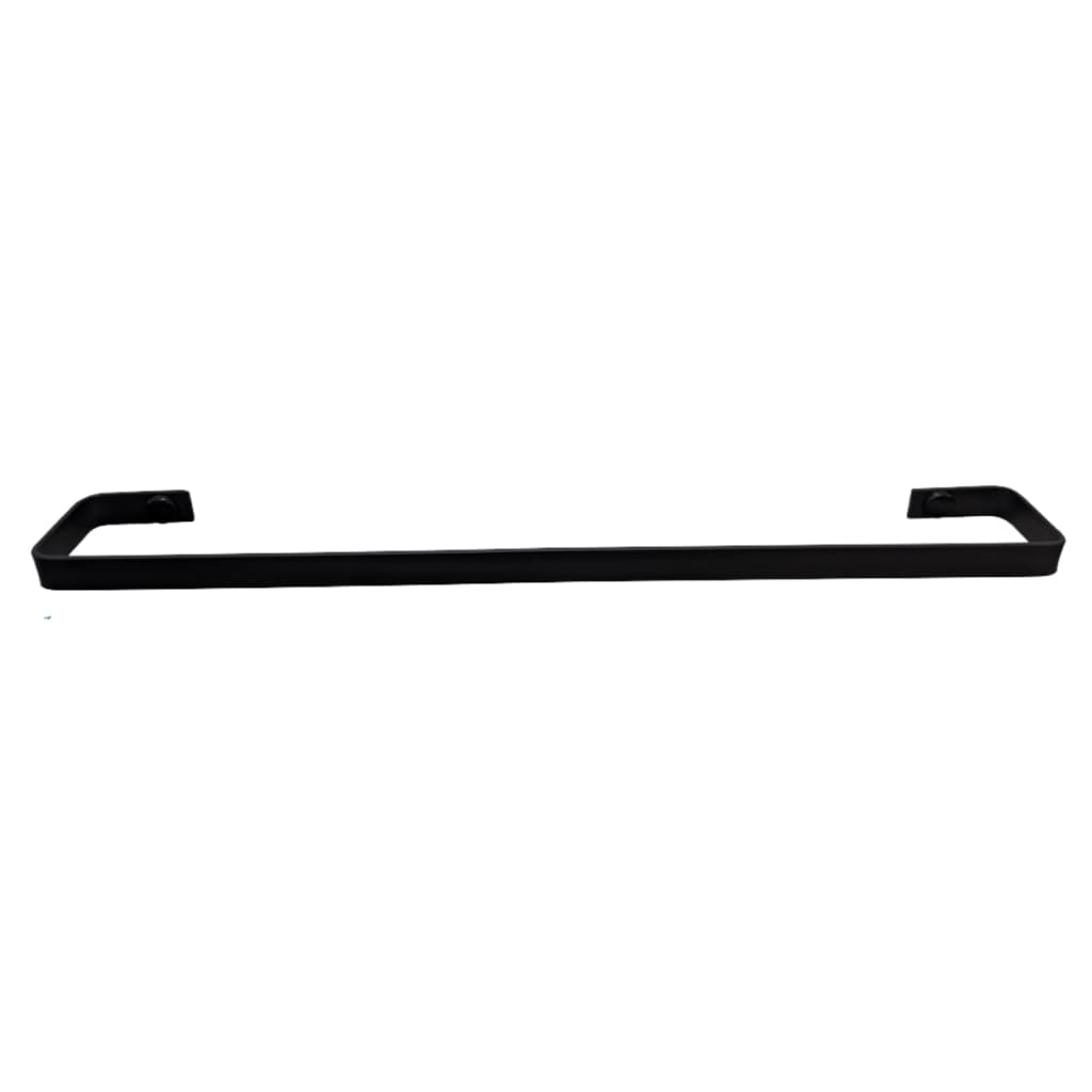 Porta Toalha Simples Preto Toalheiro De Parede Para Banheiro