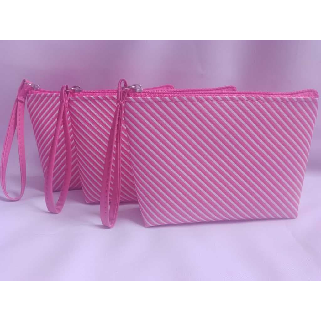 Necessaire Feminina Sintético Doll Estampado com Alça Kit 3 Peças