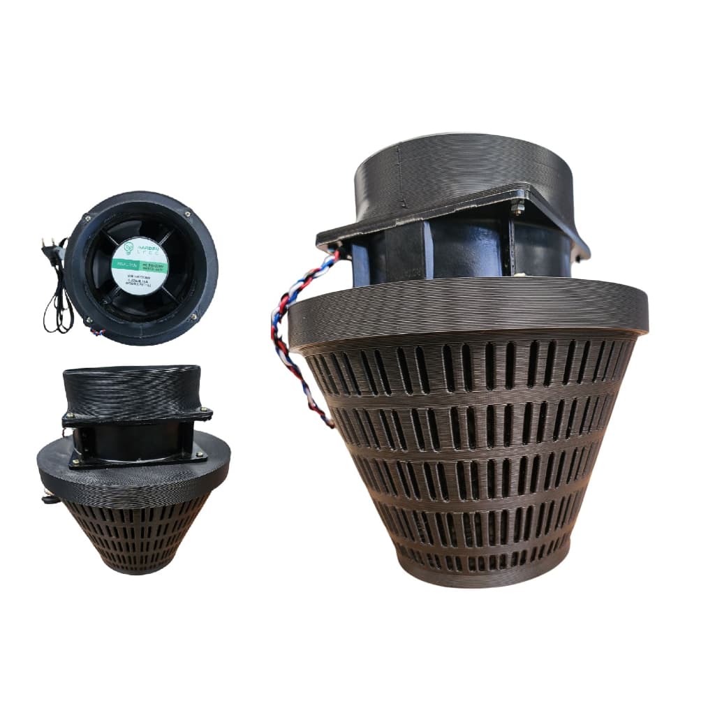 Kit Exaustor Axial + Filtro Profissional Carvão Ativado Grow p/ Estufas Cultivo Indoor