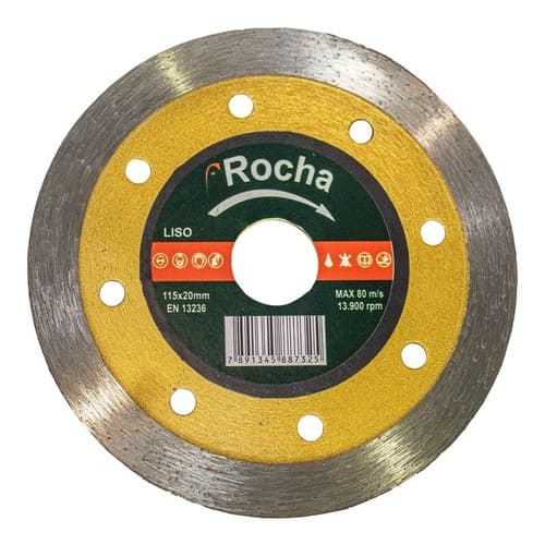 Disco Corte Diamantado Contínuo Liso 115mm Para Nanoglass Granito Porcelanato Piso Disco De Makita