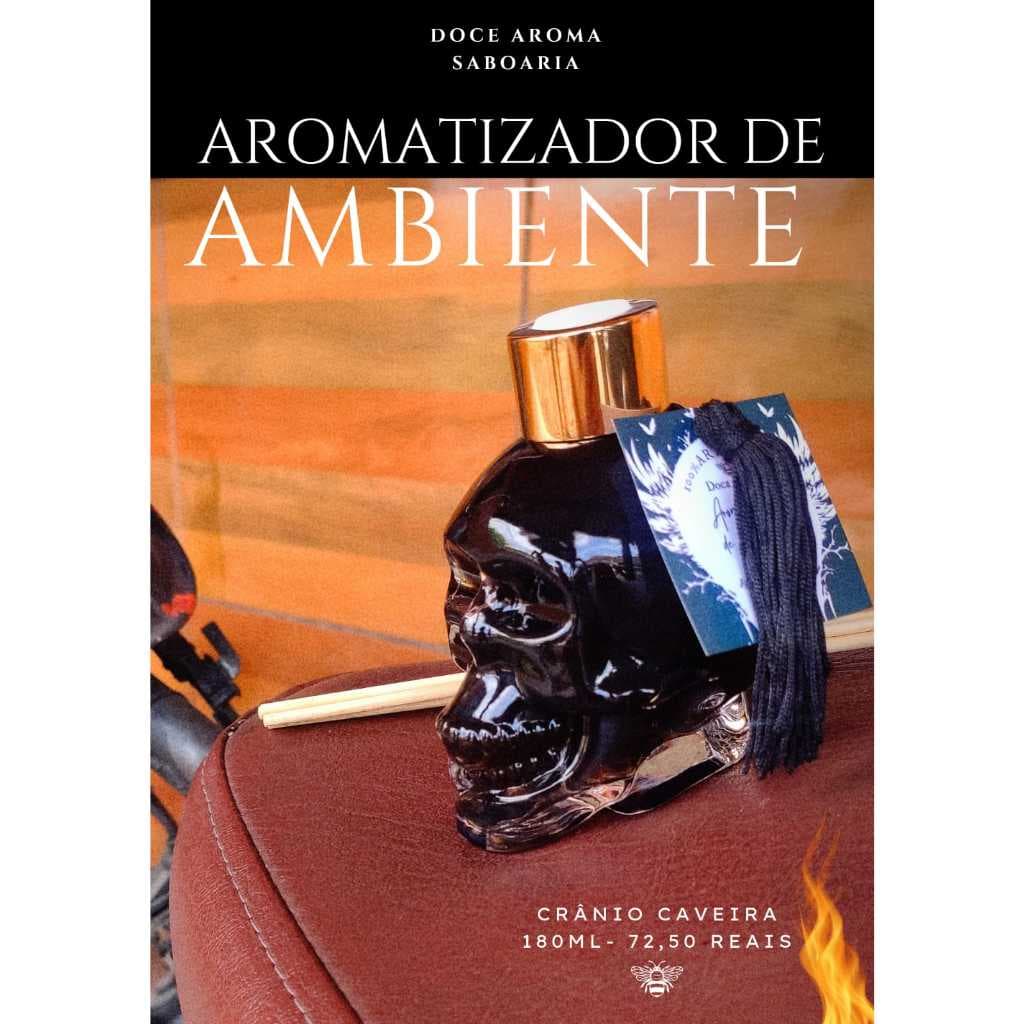 Aromatizador de ambiente  crânio caveira