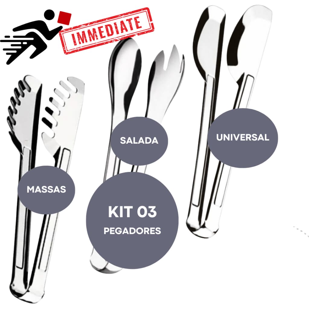 Pegadores 20cm Massa Salada Universal Aço Inoxidável Casa