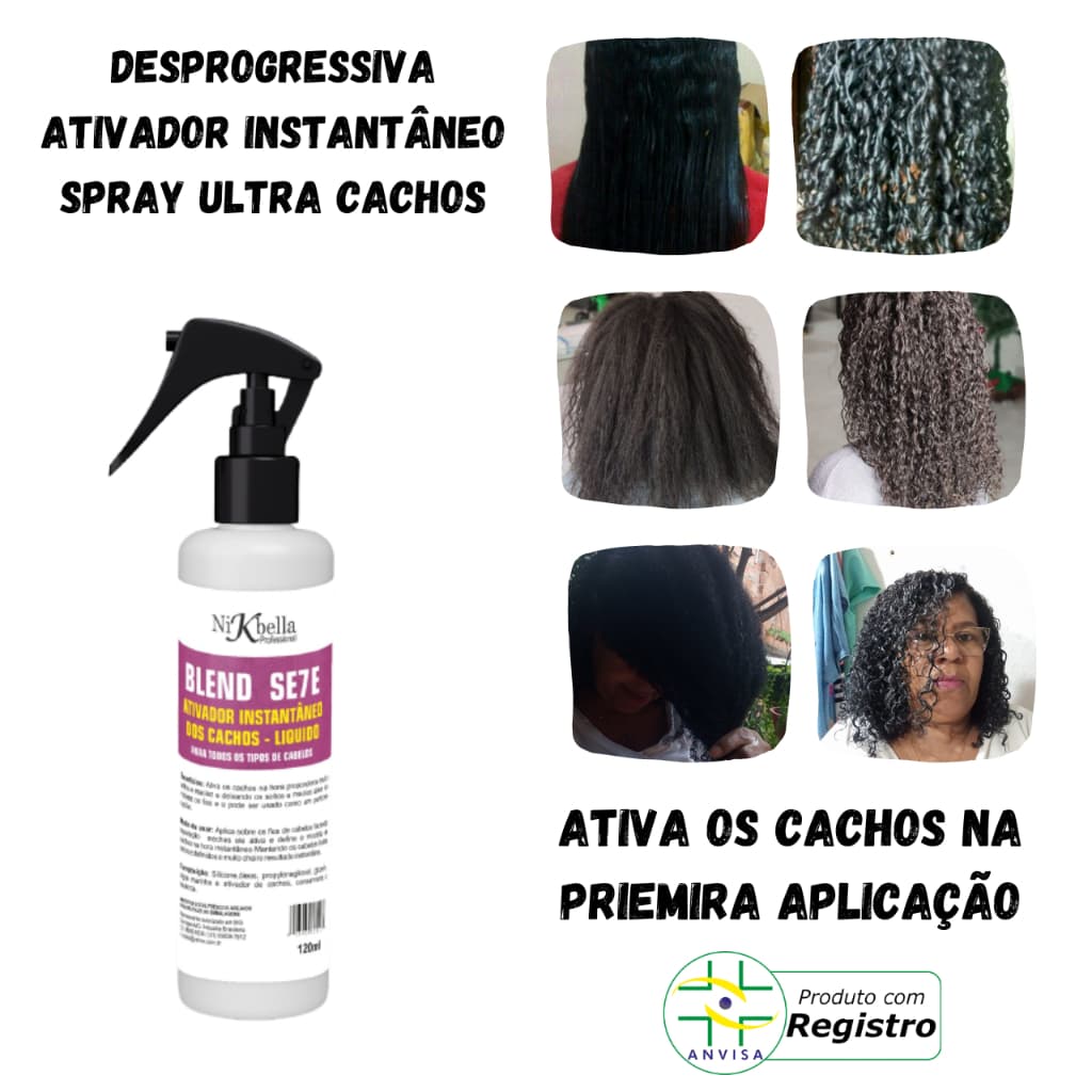 Ativador de Cachos Desprogressiva - Transformação Instantânea para Transição Capilar