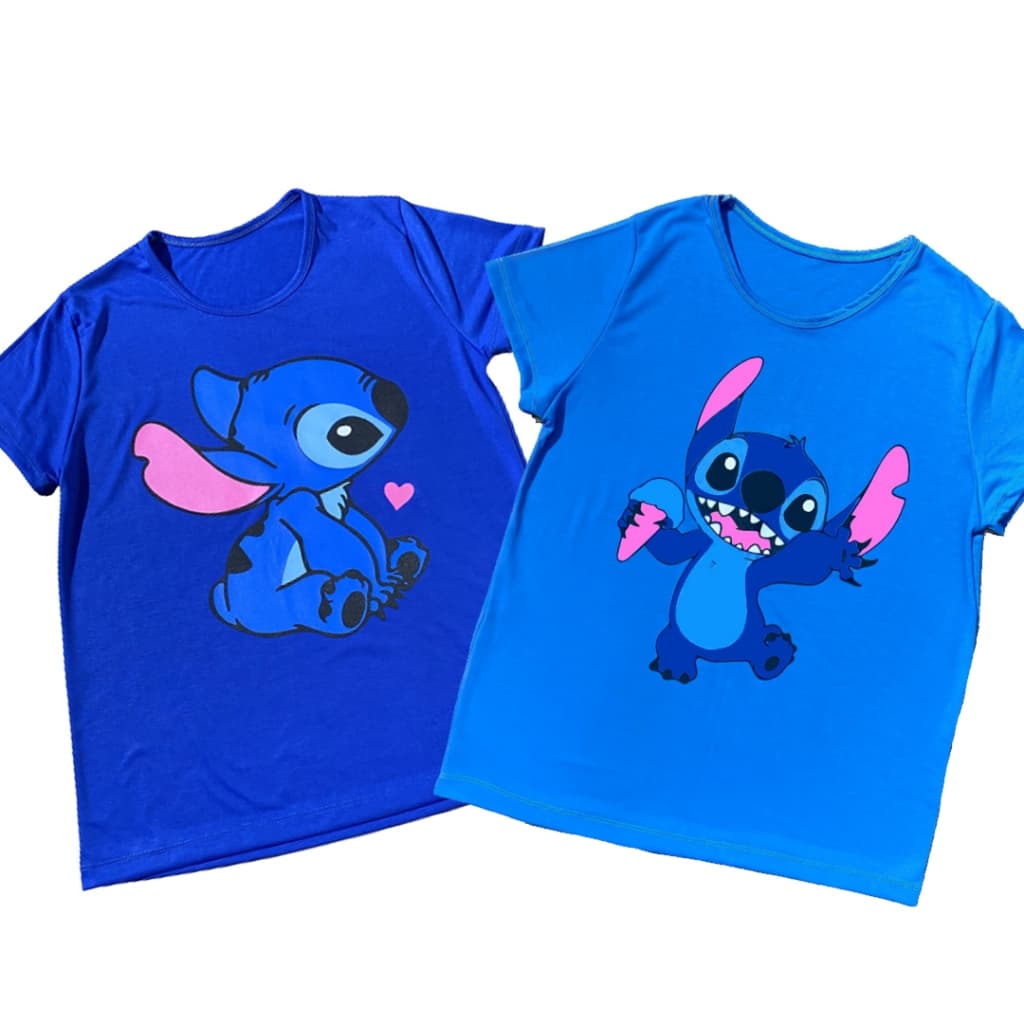 Blusa Babylook Desenhos Divertidos Feminino em Malha