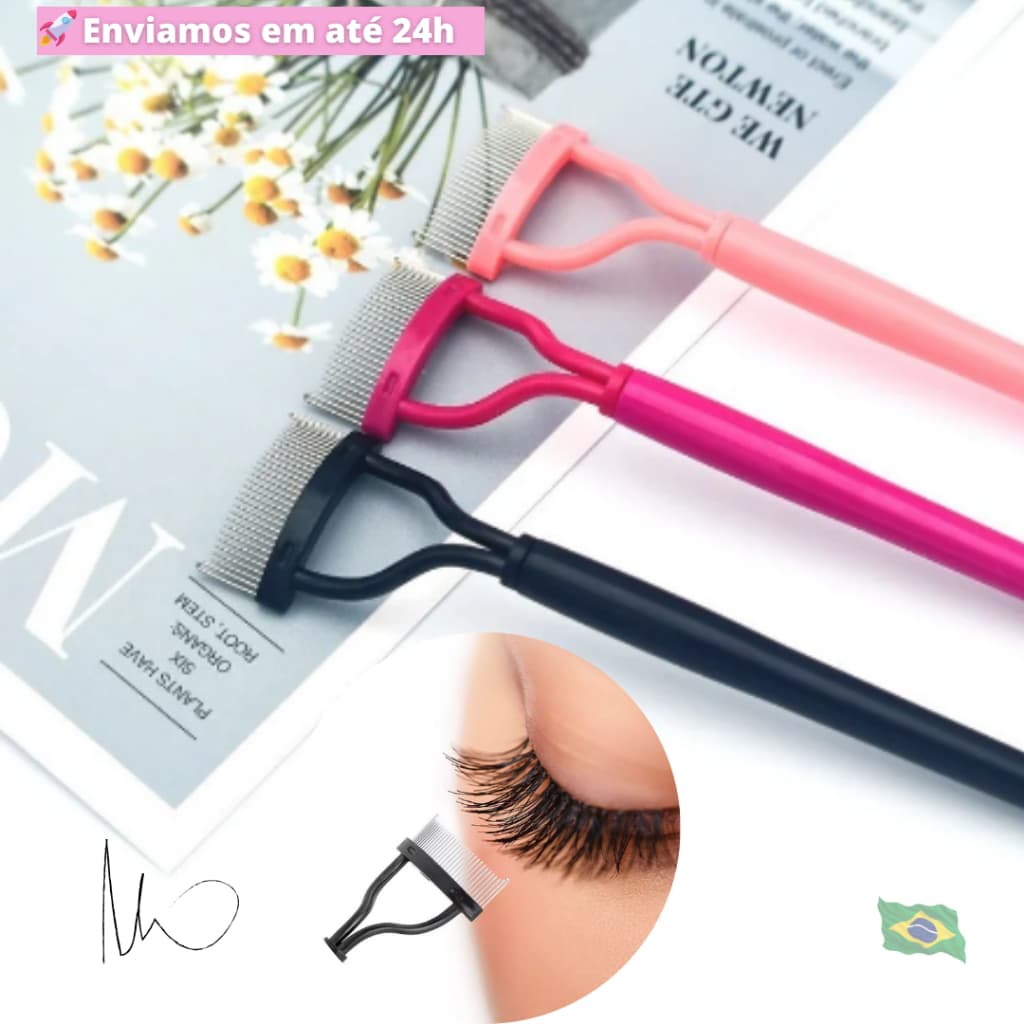 Curvador de Cílios / Separador de Cílios / Curvex com Pente de Metal Dobrável / Item de Maquiagem / Beleza