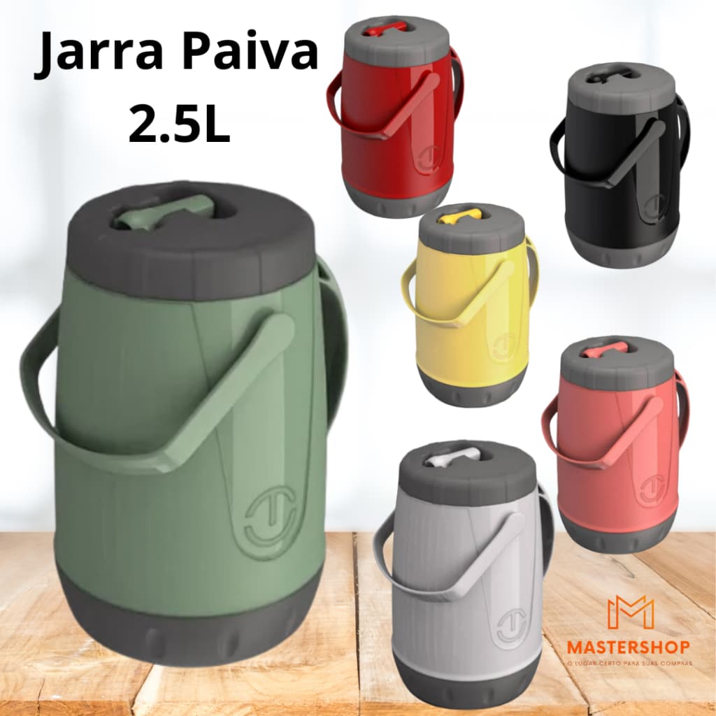 Jarra Pavia Térmica Quente ou Frio 2,5L Unitermi Tereré Chimarrão Água Suco