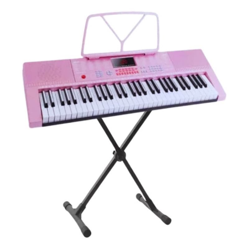 Teclado Musical Profissional 61 Teclas 300 Rit + Suporte