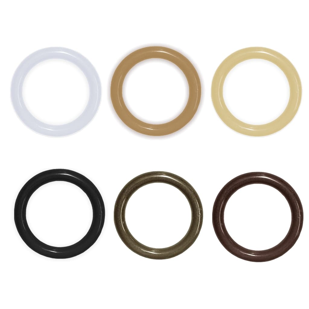 Argola para Cortina Varão 28mm Kit com 100 Peças Varias Cores