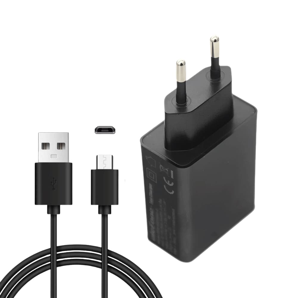 Carregador Turbo 15w Viagem + Cabo Micro USB 2.0 V8 85cm