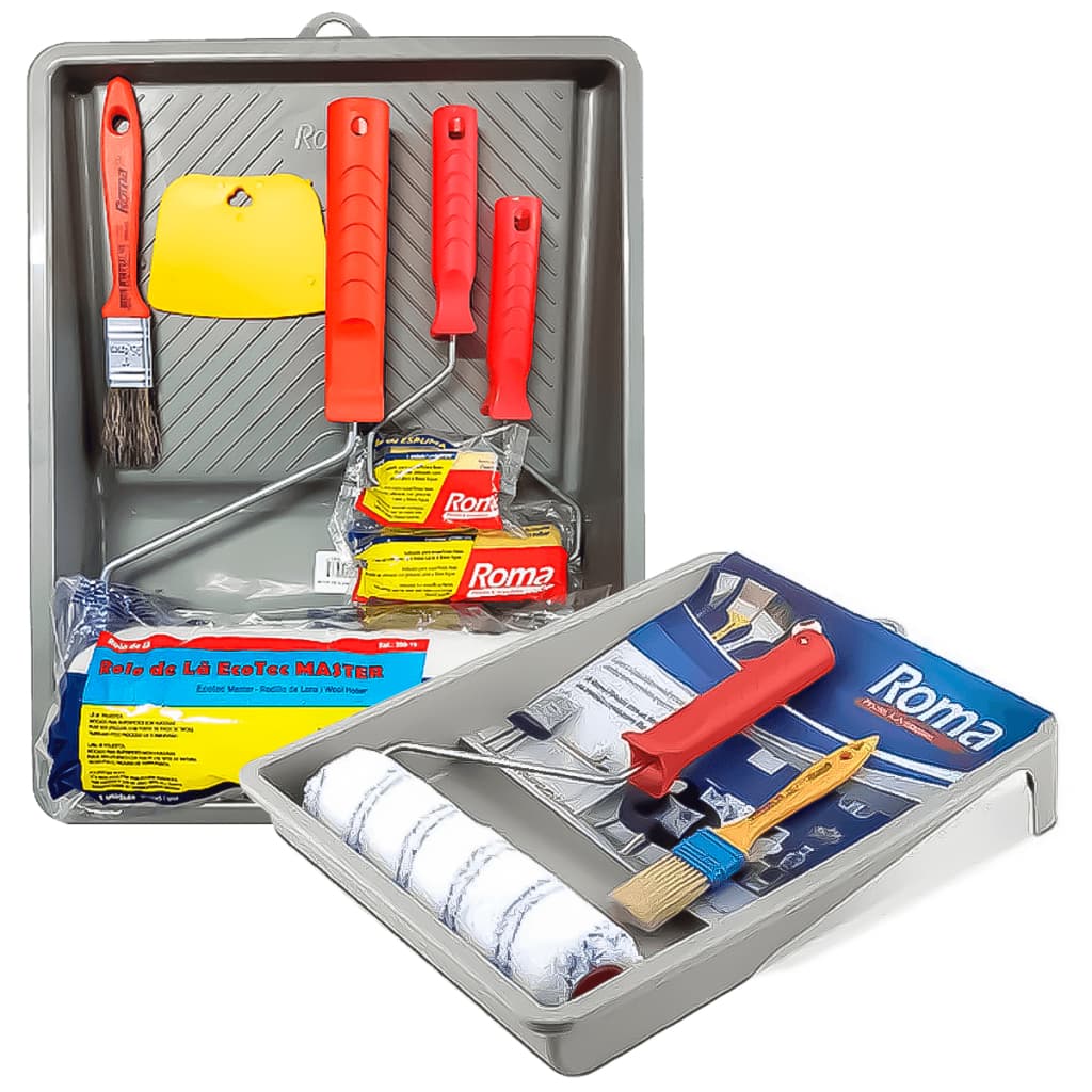 Kit Jogo De Pintura Flex Com 3 Ou 4 Peças Vários Acessórios Pronto Para Uso
