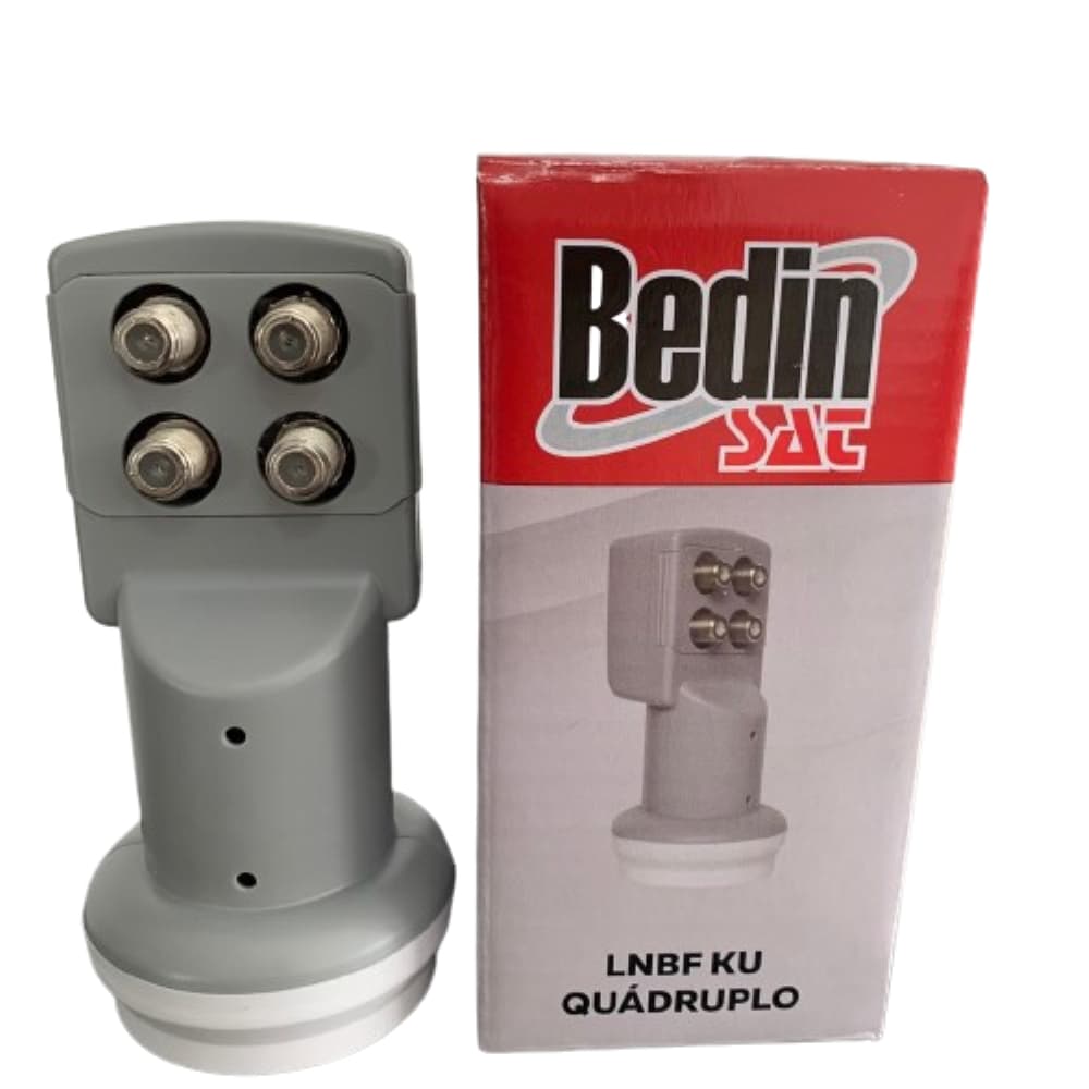 Lnbf Quadruplo Banda Ku Universal - Para ate 4 Receptores