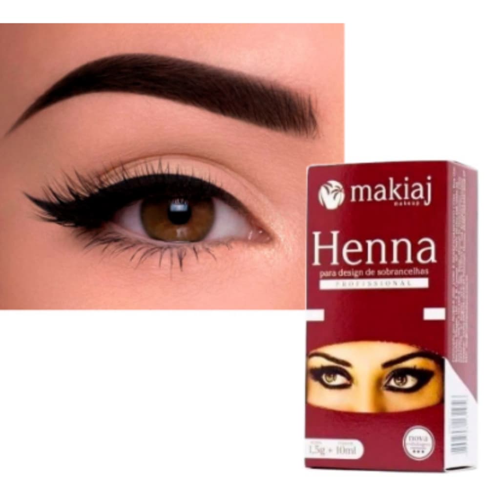 Henna Sobrancelhas Makiaj Profissional Kit Design Fio A Fio Acessórios Maquiagem