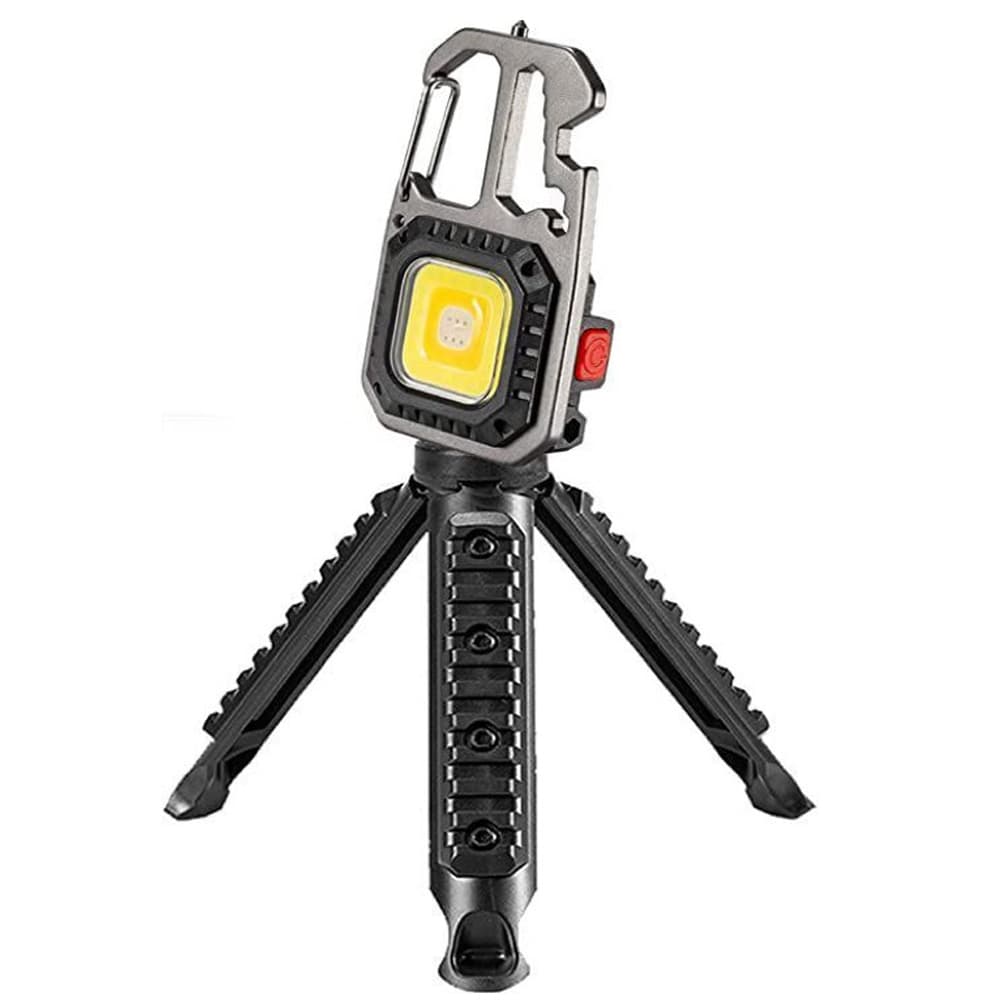 Mini Lanterna LED Cob Chaveiro 6x1 Multi Funcional Super Potente Recarregável com Tripé